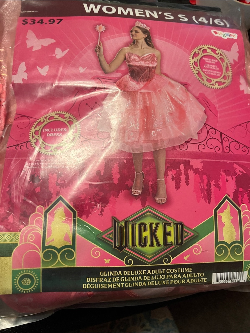 Wicked Glinda Deluxe Adult Costume - Pink